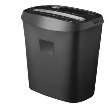 Deli E9947 Skersinio pjovimo popieriaus smulkintuvas, 10 lapų talpa, 18L krepšelis, juodas