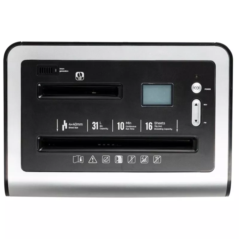 DELI E9917EU kryžminio pjovimo popieriaus smulkintuvas, 10 lapų, 20 l, juodas
