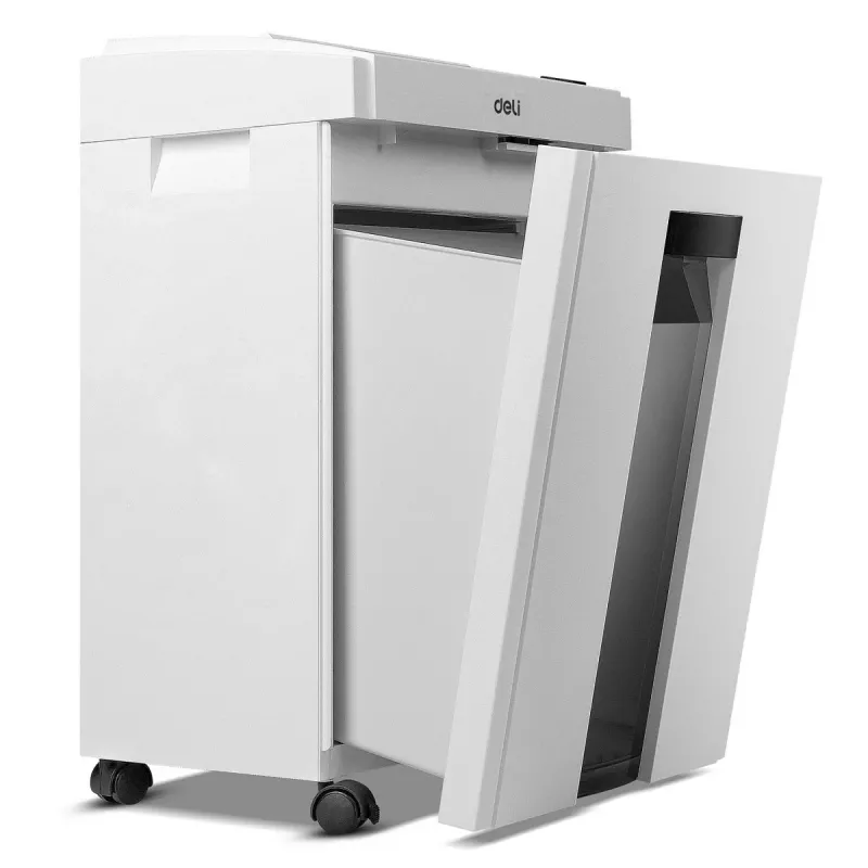 Deli E9952 kryžminio pjovimo popieriaus smulkintuvas, 10 lapų, 21 l, juodas