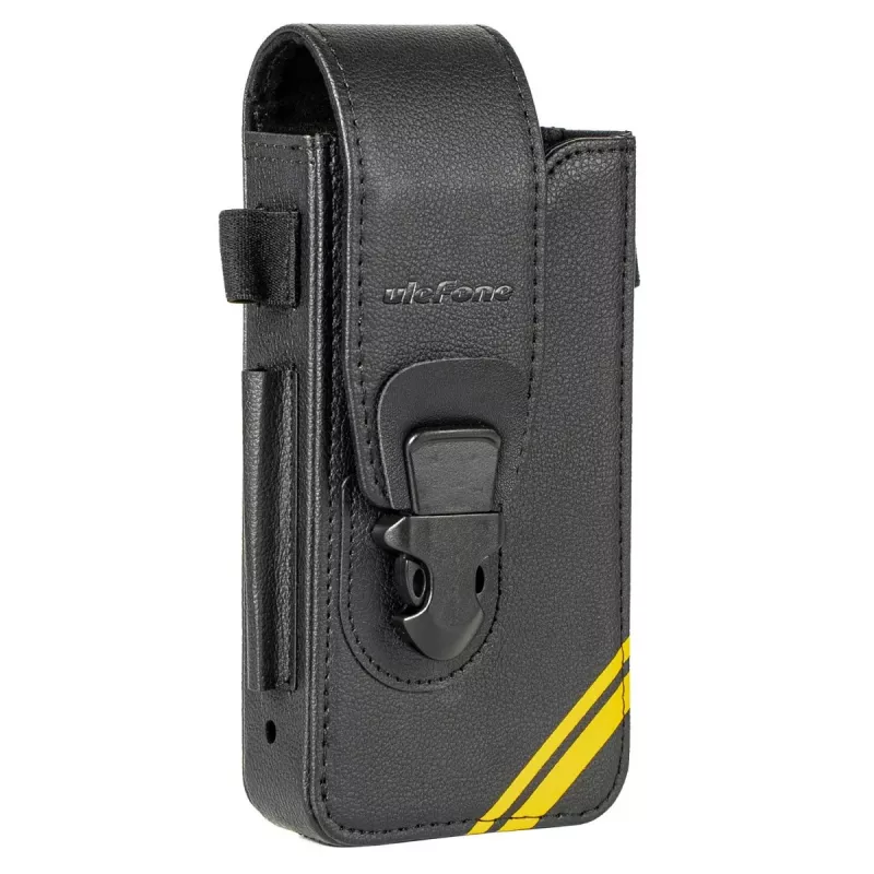 Ulefone Armor 26 Ultra Premium PU Leather Flip Wallet Case su kortelių kišenėmis ir atraminiu stoveliu - juoda