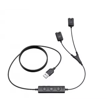 Yealink USB/QD Trainer Cable, skirtas YHS serijai (USB į QD) - juoda