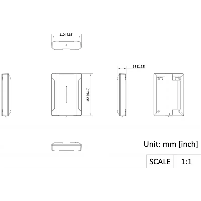 Hikvision DS-PM501Z8T4 8 kanalų maitinimo šaltinis 12VDC 5A su baterijos atsargine kopija