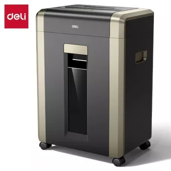 Deli ET099 kryžminio pjovimo popieriaus smulkintuvas, 10 lapų, 15 l, P-4 saugumas