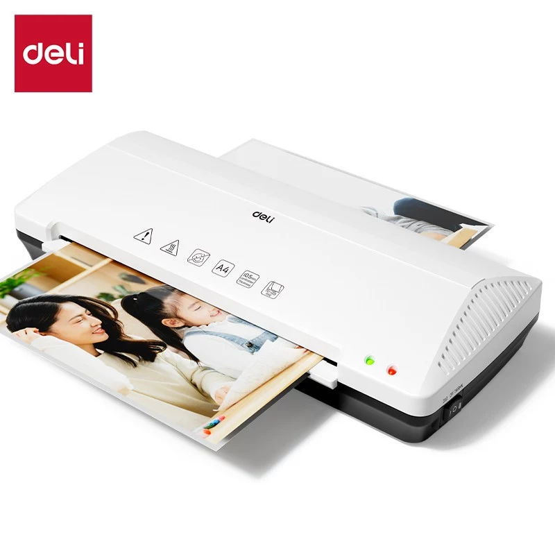 DELI Office Laminator ET102 A4 - Hot & Cold, 2 Rollers, 250 mm/min, Black