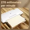 DELI Office Laminator ET102 A4 - Hot & Cold, 2 Rollers, 250 mm/min, Black