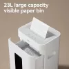 Deli ET048 kryžminio pjovimo popieriaus smulkintuvas, 8 lapai, 15 L, juodas
