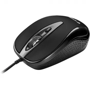 YENKEE YMS 1025 BK QUITO USB laidinė pelė, optinė, 1000 DPI, 4 mygtukai, juoda