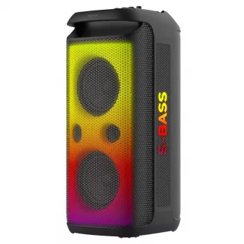 SENCOR Partycon CORE Power 140W nešiojamas Bluetooth garsiakalbis su TWS, IPX4, RGB LED, karaoke, juodas