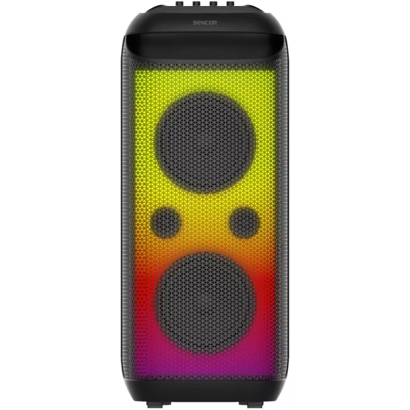 SENCOR Partycon BOOST Power 250W nešiojamas Bluetooth kolonėlė su TWS, IPX4, LED, FM radiju, karaoke, mikrofonu