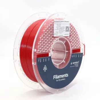 GEMBIRD Filament PETG High Speed, 1,75 mm, 1 kg, Raudona