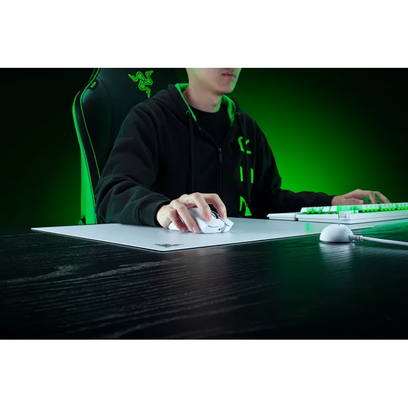 RAZER Atlas Pro - Baltas žaidimų pelės kilimėlis