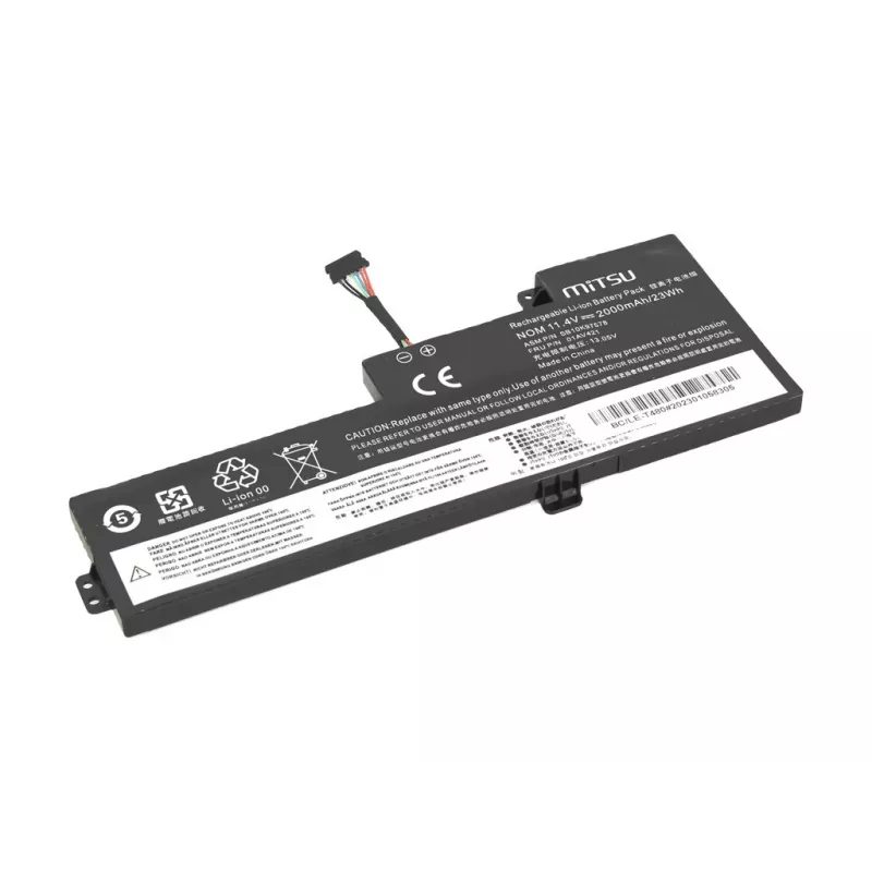 MITSU akumuliatorius, skirtas Lenovo T470 T480 A475 A485 01AVA19