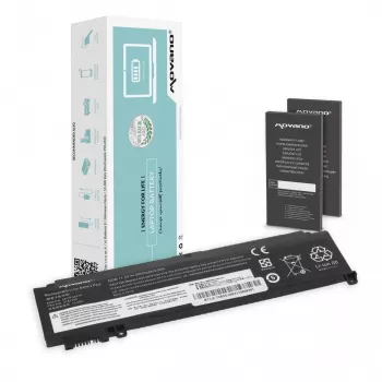 MITSU akumuliatorius, skirtas Lenovo ThinkPad T460s T470s - priekinė pusė - 2000 mAh (23 Wh)