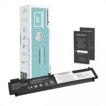 MITSU akumuliatorius L17L3P71 01AV478, skirtas Lenovo ThinkPad T480s - 4650 mAh (54 Wh)