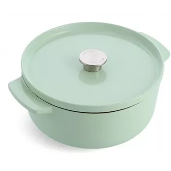 Ketaus emaliuotas puodas KitchenAid 26 cm, pistacijų