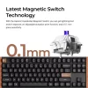 Keychron K8H-F1 75% Magnetinė Wood Black žaidimų klaviatūra