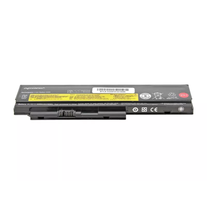 MOVANO baterija 42T4865, skirta Lenovo X220, X220i, X220s, X220T - 4400 mAh (48 Wh)