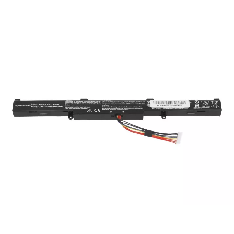 MOVANO baterija A41N1611, skirta Asus ROG GL553 GL553VW GL553VD GL553VE GL753V - 2200 mAh (32 Wh)