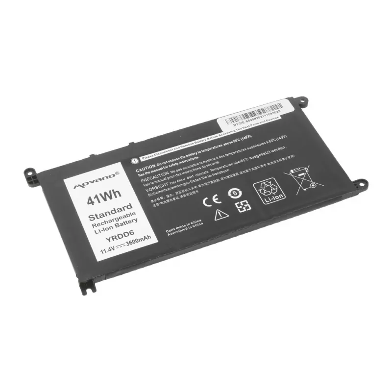MITSU Battery YRDD6, skirta Dell Inspiron 14 5481 5590 - 3600 mAh (41 Wh)