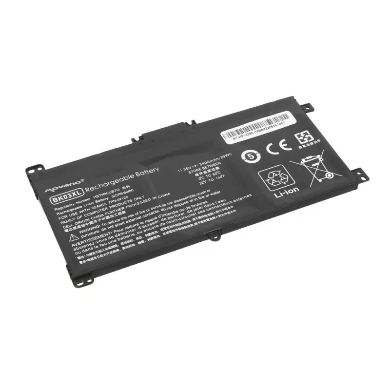 MOVANO baterija BK03XL, skirta HP Pavilion x360 14-BA - 3400 mAh (39 Wh)
