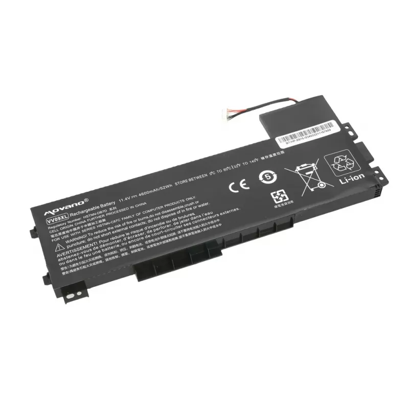 MOVANO Battery VV09XL 808452-001, skirta HP ZBook 15 G3 G4 - 4600 mAh (52 Wh)