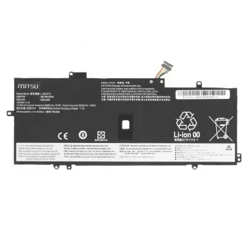 MITSU akumuliatorius, skirtas Lenovo ThinkPad X1 Yoga 4 5 Carbon 7 8 3325 mAh (51 Wh) 15.36V