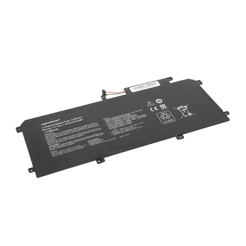 MOVANO baterija C31N1411, skirta Asus Zenbook UX305 U305F U305FA UX305CA UX305FA - 3610 mAh (42 Wh)