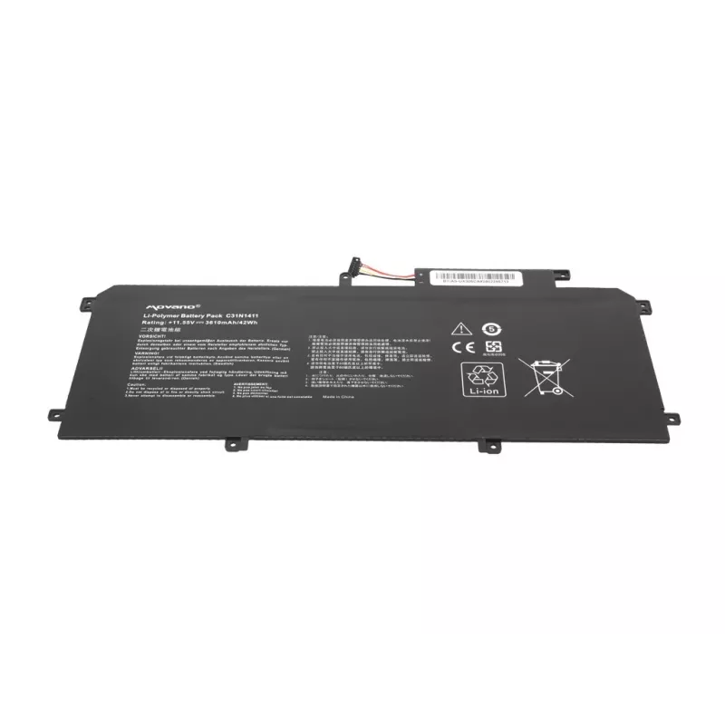 MOVANO baterija C31N1411, skirta Asus Zenbook UX305 U305F U305FA UX305CA UX305FA - 3610 mAh (42 Wh)