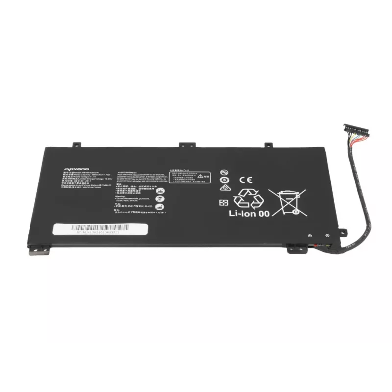 MOVANO baterija, skirta Huawei MateBook 13 WRT-W19 WX9 W29 HN-W19 HB4593J6ECW - 3660 mAh (41,7 Wh)