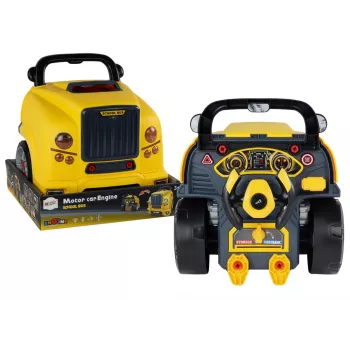 LEAN TOYS Workshop Engine Bus Disassembly DIY Kit Yellow