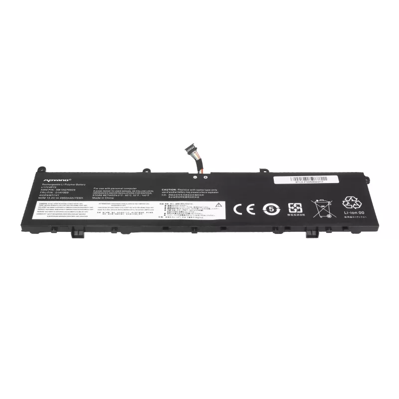 MOVANO akumuliatorius L17C4P72 L17M4P72, skirtas Lenovo ThinkPad P1 X1 Extreme 1st 2nd Gen 01AY969 - 4960 mAh (76 Wh)
