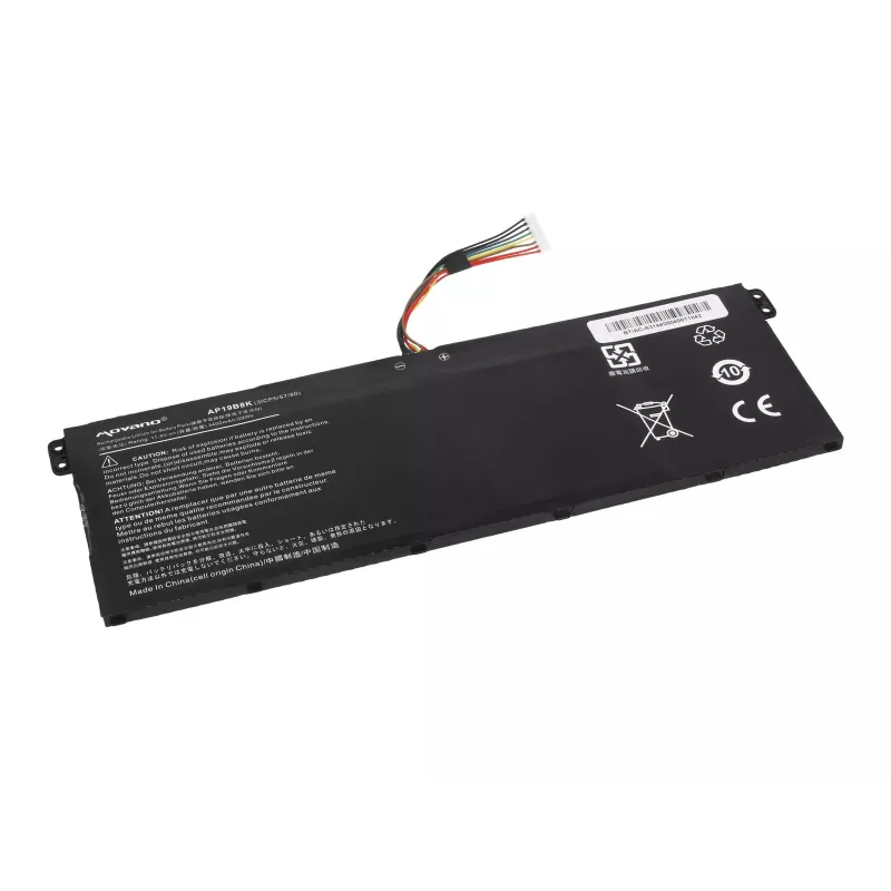 MOVANO baterija AP19B8K, skirta Acer Aspire 3 A314-22 A315-56 A315-57 A315-58 A317 - 3400 mAh (39 Wh)
