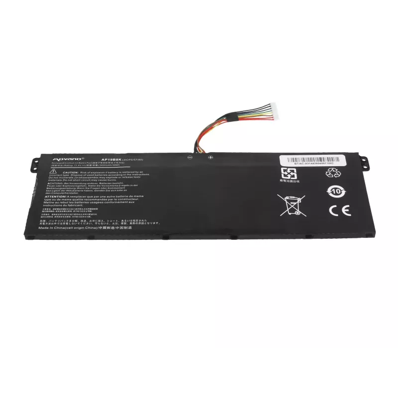 MOVANO baterija AP19B8K, skirta Acer Aspire 3 A314-22 A315-56 A315-57 A315-58 A317 - 3400 mAh (39 Wh)