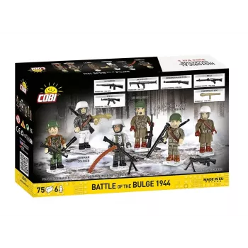 COBI Small Army Battle of the Bulge 1944 statybiniai blokeliai, 75 vnt., 1 JAV kareivio figūrėlė
