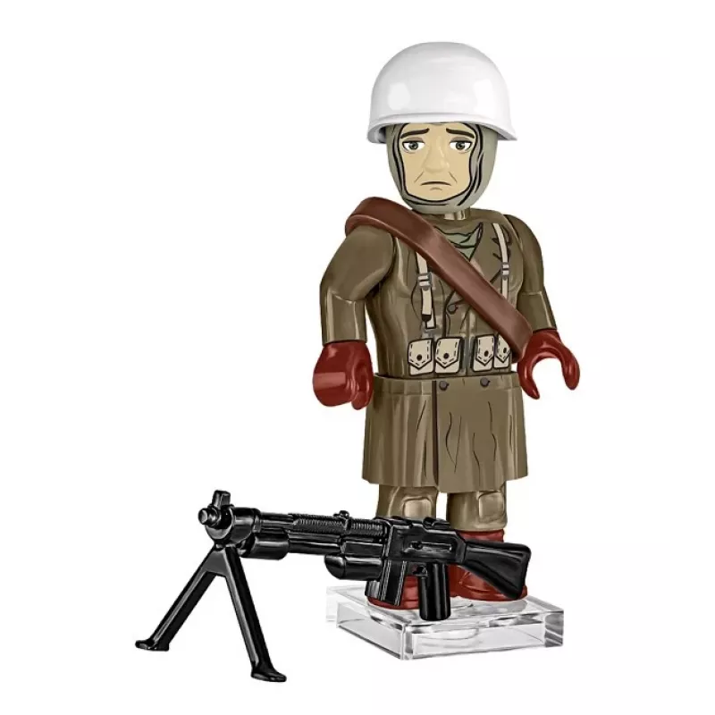 COBI Small Army Battle of the Bulge 1944 statybiniai blokeliai, 75 vnt., 1 JAV kareivio figūrėlė