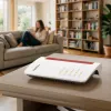 FRITZ! Box 5630 baltas dviejų juostų Wi-Fi 6 DSL/VDSL maršrutizatorius su DECT bazine stotimi, Gigabit Ethernet, USB 2.0, SFP lizdu