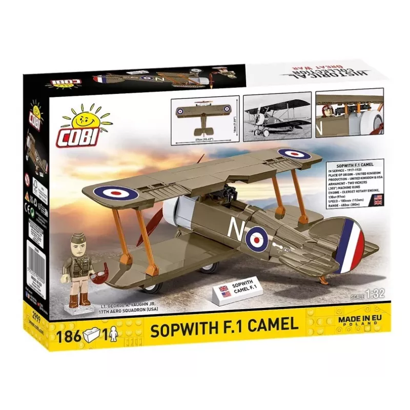 COBI 186 VNT HC DIDYSIS KARAS / 2999 / Sopwith F.1 Camel