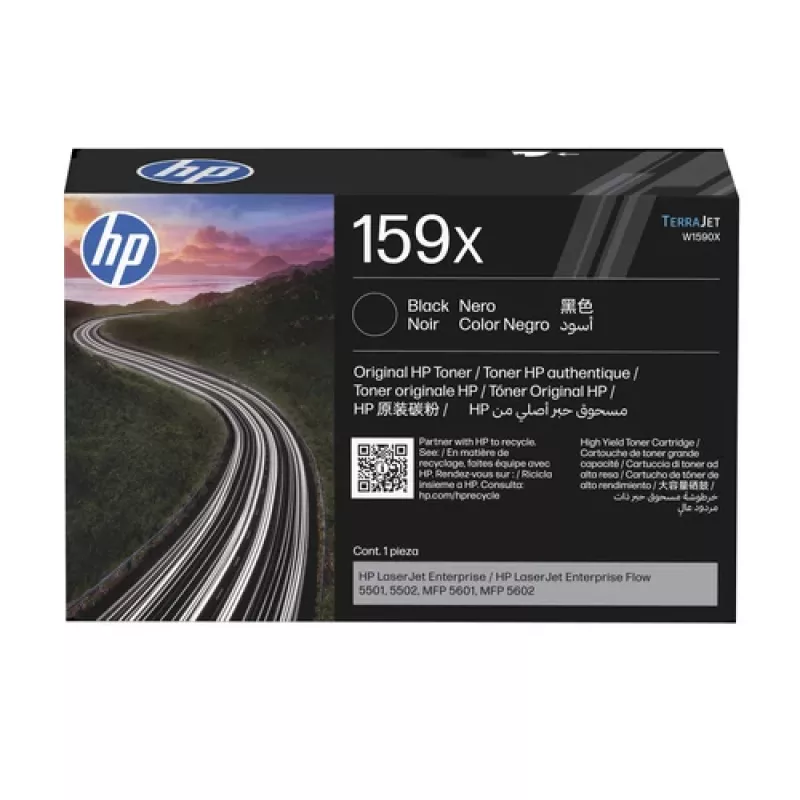 HP 159X didelės išeigos juoda originali LaserJet tonerio kasetė