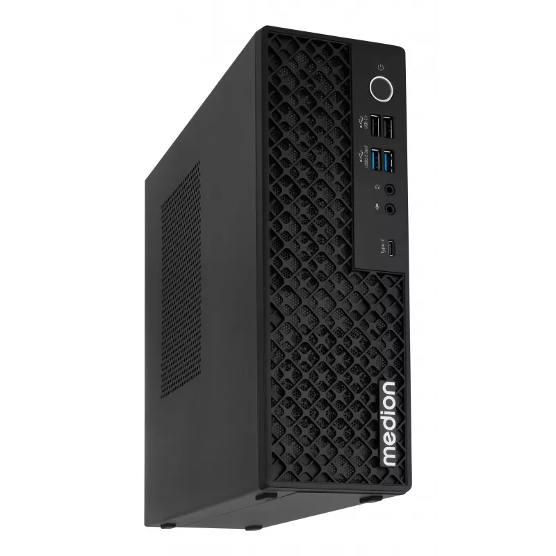 Medion 10026214 PICOWORX T80III MD340101 Mini kompiuteris, Intel Processor N100, 16GB RAM, 512GB SSD, Windows 11 Pro, Wi-Fi 6, juodos spalvos