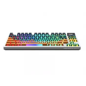 MSI Forge GK600 TKL belaidė mechaninė žaidimų klaviatūra - Mars US ANSI, trijų režimų, karštai keičiami Forge jungikliai, RGB apšvietimas kiekvienam klavišui, PBT klavišų dangteliai