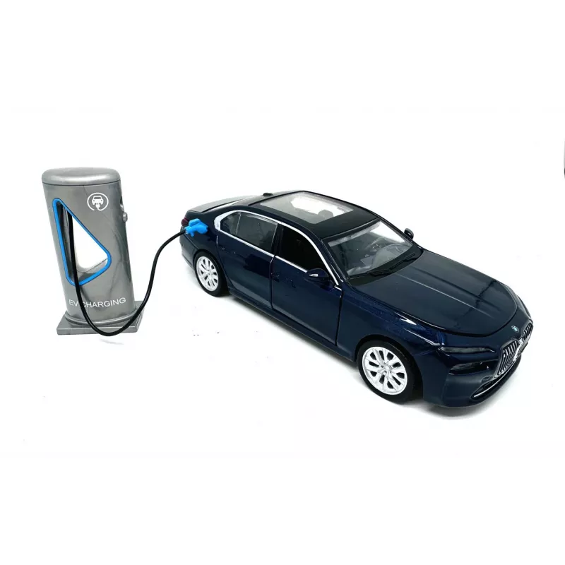 PULIO Auto MSZ 1/32 BMW i7 šviesos ir garso liejimo modelis
