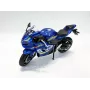 PULIO MSZ 1/12 Suzuki GSX-R1000 mėlynas liejamo modelio motociklas