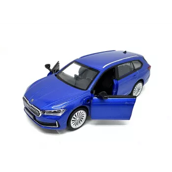 PULIO 1:35 Skoda Superb Combi liejimo modelis automobilis su šviesa ir garsu