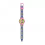 PULIO analoginis laikrodis skardinėje dėžutėje - Disney Minnie Mouse, rožinis PU odos dirželis, kvarcinis mechanizmas, 30mm metalo lydinio korpusas, atsparus vandeniui, mergaitėms nuo 6 metų