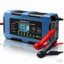 Qoltec 52669 Protingas akumuliatoriaus įkroviklis 12V 6A su atkūrimo funkcija, skirtas AGM GEL LiFePO4