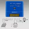 QOLTEC MPPT 15A saulės įkrovimo valdiklis 12V/24V, skirtas LiFePO4, gelio, AGM, užtvindytiems, sandariems švino-rūgšties akumuliatoriams su LCD ir RS485