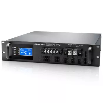 QOLTEC gryno sinusinio bangos pavidalo internetinis dvigubos konversijos UPS RACK 5kVA 5000W PF1.0 su LCD, EPO, USB, RS-232, intelektualiu lizdu