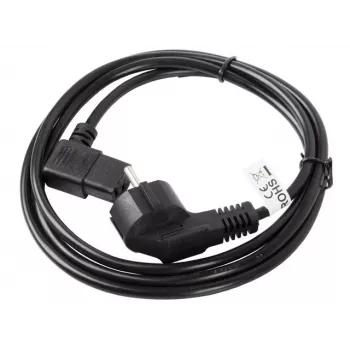 LANBERG CA-C13C-12CC-0030-BK 3m kampinis Schuko į IEC C13 maitinimo laidas, H05VV-F 3G1.0, VDE, juodas
