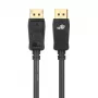 TB DisplayPort kabelis 3m M/M v2.0 80Gbps 16K HDR