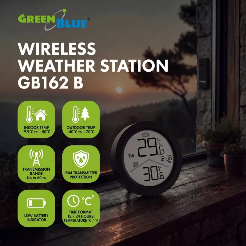 GREENBLUE belaidė orų stotis GB162 B